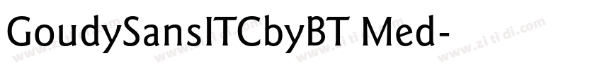 GoudySansITCbyBT Med字体转换